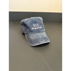 Boy Mama Acid Wash Blue Denim Baseball Cap‎ Hat Embroidered GWCAP 18670